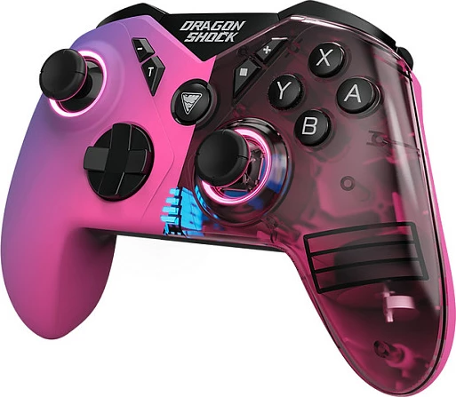 Kontroller DragonShock Nebula Pro wireless për Nintendo Switch, Bluetooth, USB-C, LED, 550mAh, multicolor