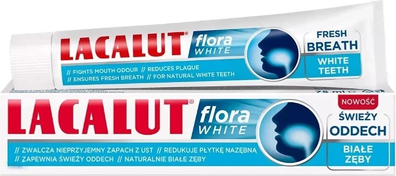 Pastë dhëmbësh Lacalut Flora White, 75ml