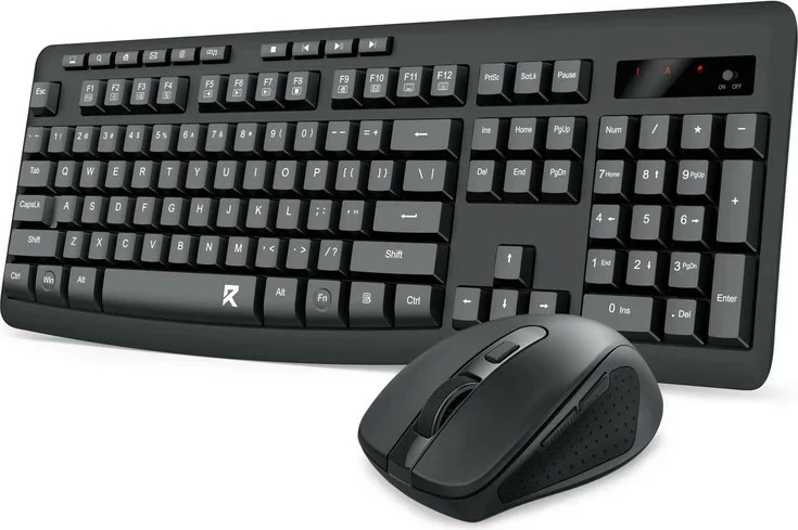 Tastierë me maus Redragon BS-8418, wireless, full-size, ngjyrë e zezë