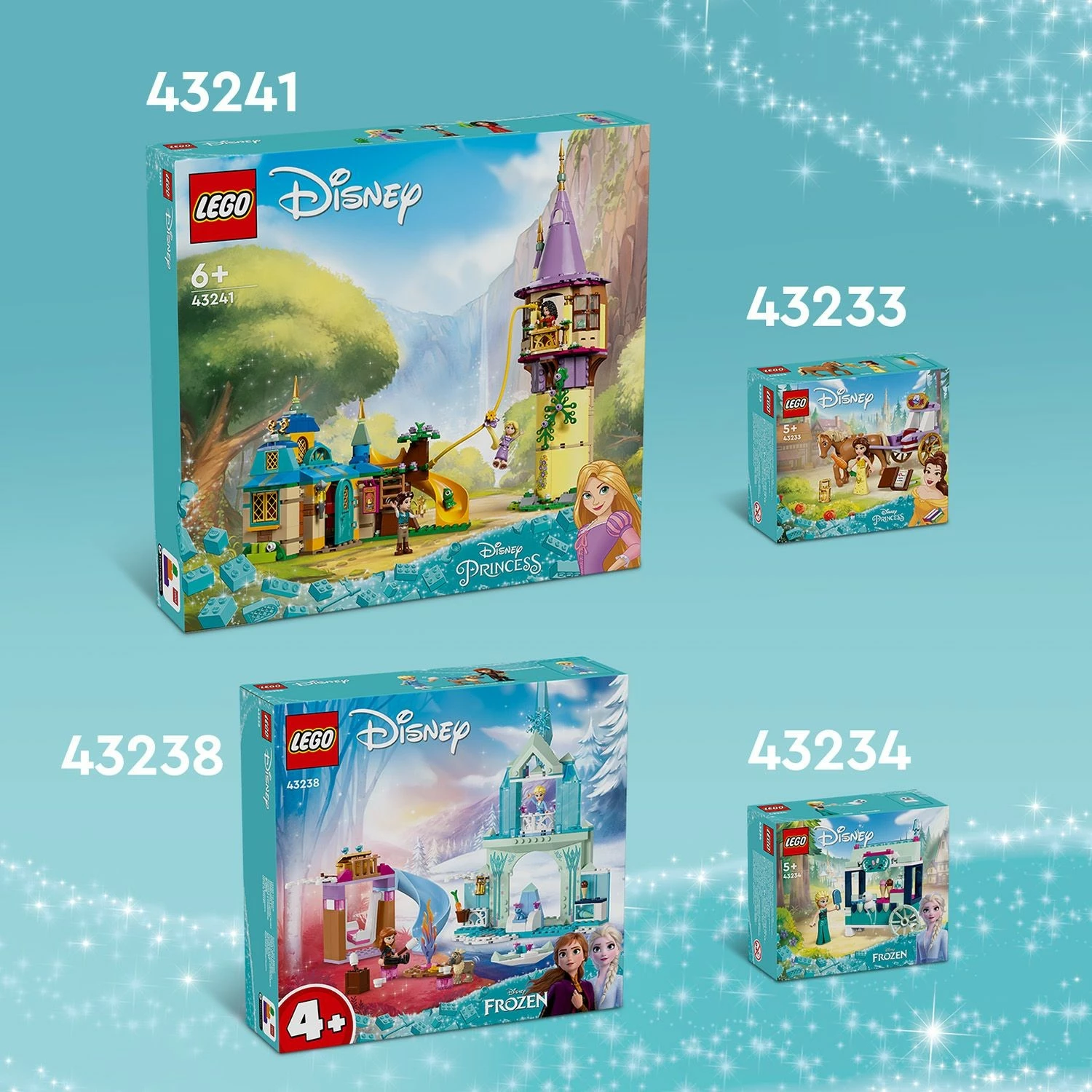 Set ndërtimi LEGO Disney 43238 Elsa's Frozen Castle, 163 pjesë, shumëngjyrësh