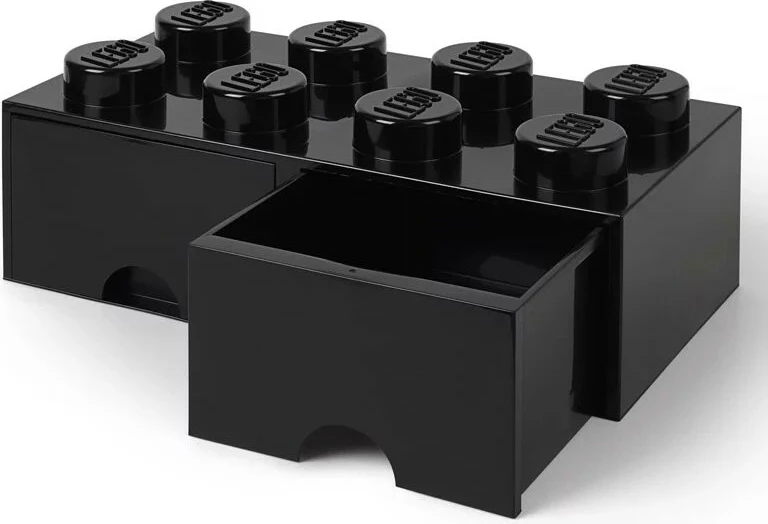 Kuti magazinimi LEGO Room Copenhagen Brick Drawer 8, e zezë