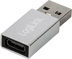 Adapter USB LogiLink AU0056, USB-A 3.2 Gen 1 në USB-C, 5 Gbit/s, Silver