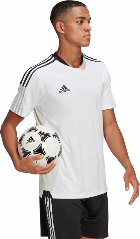 Fanellë stërvitore për meshkuj adidas Tiro 21, e bardhë