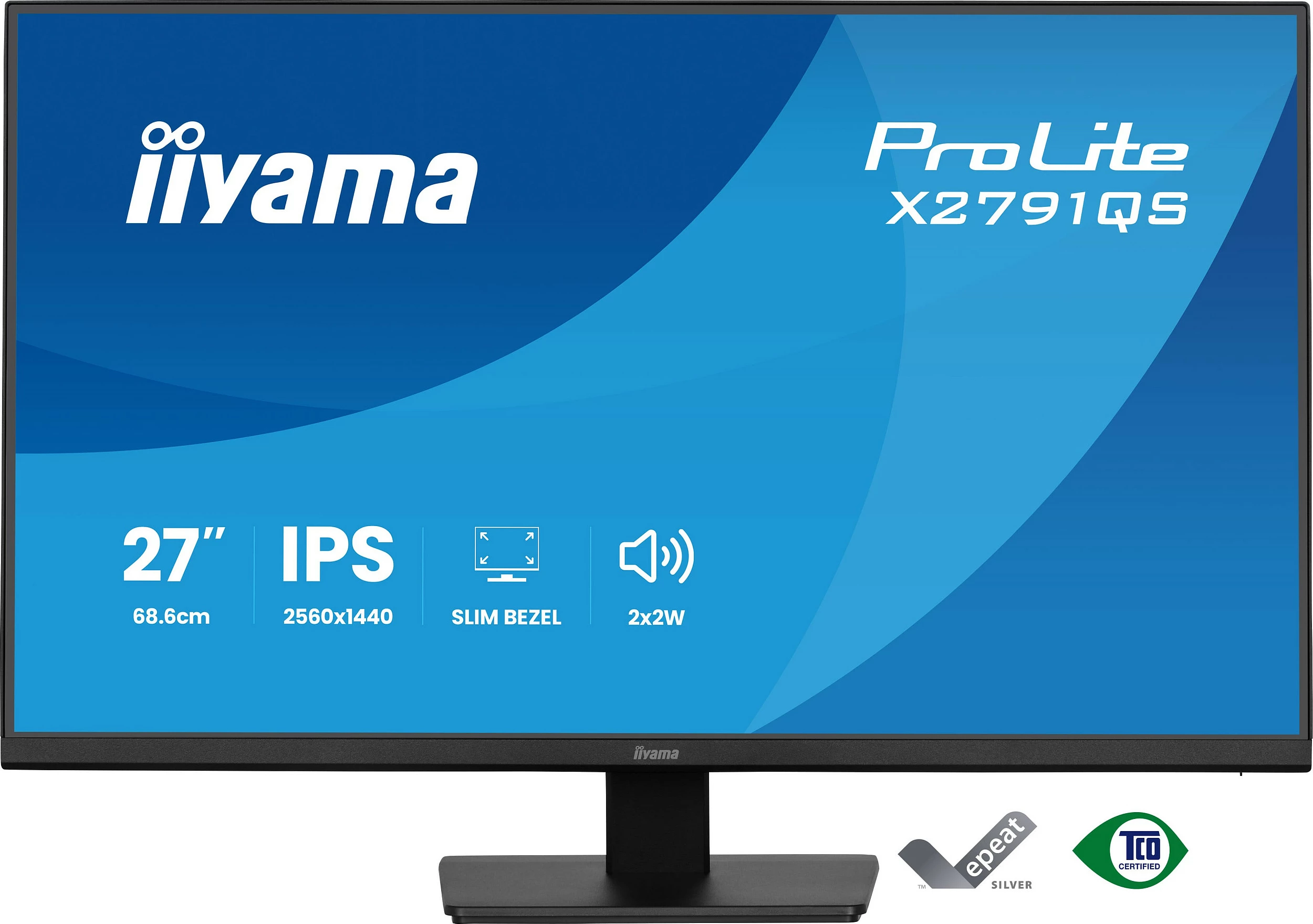 Monitor iiyama ProLite X2791QS-B1, 27" QHD IPS, FreeSync, altoparlantë të integrum, i zi