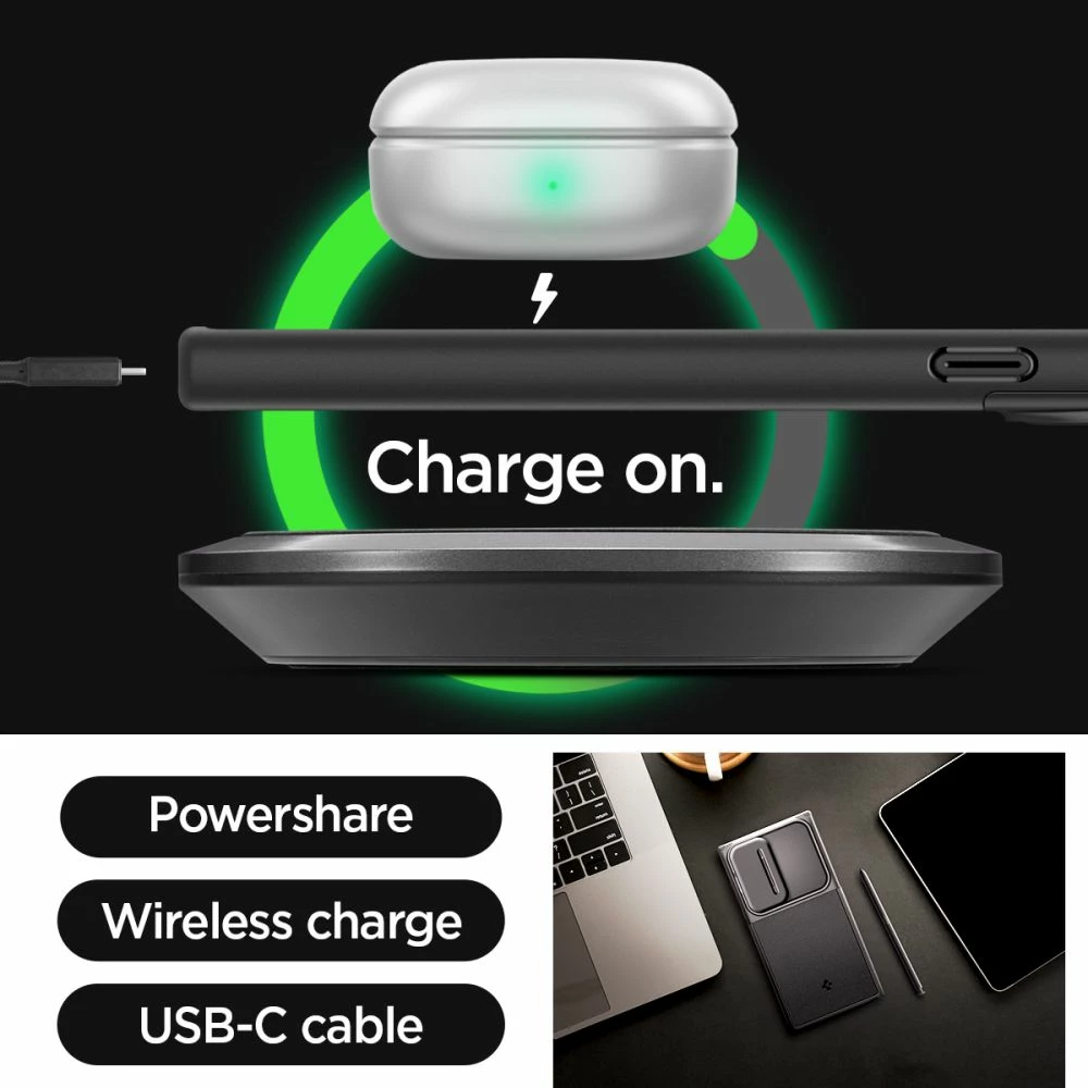 Mbështjellës Spigen Optik Armor për Samsung Galaxy S24 Ultra, i zi