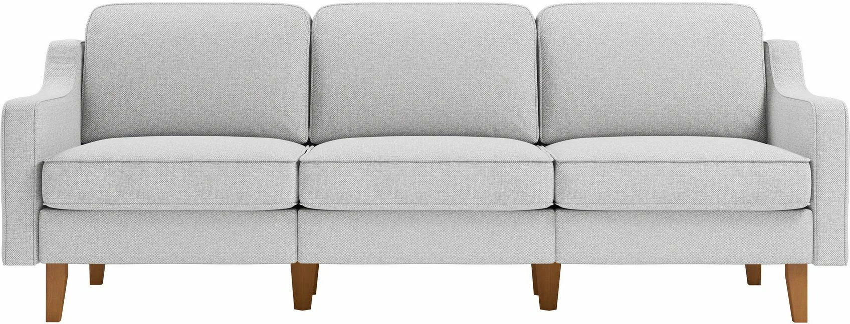 Divan treshe Robin Extra, ngjyrë pebble dhe walnut