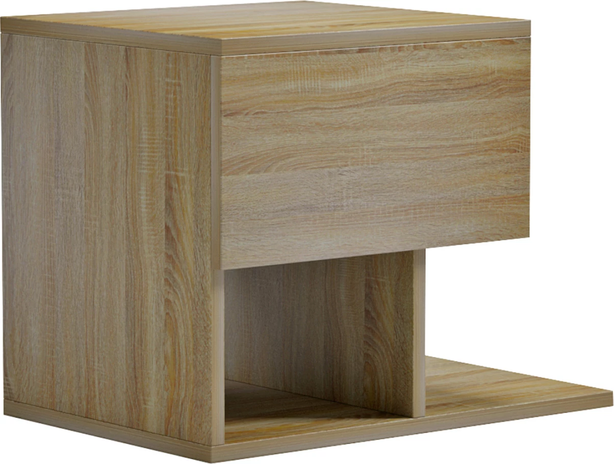 Komodinë nate CASPIAN FH9071.12 melaminë, Sonama, 46.8x33x36.8H cm