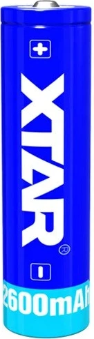 Bateri rikarikueshme XTAR 18650-2600, 3.7V, 2600mAh, Blu