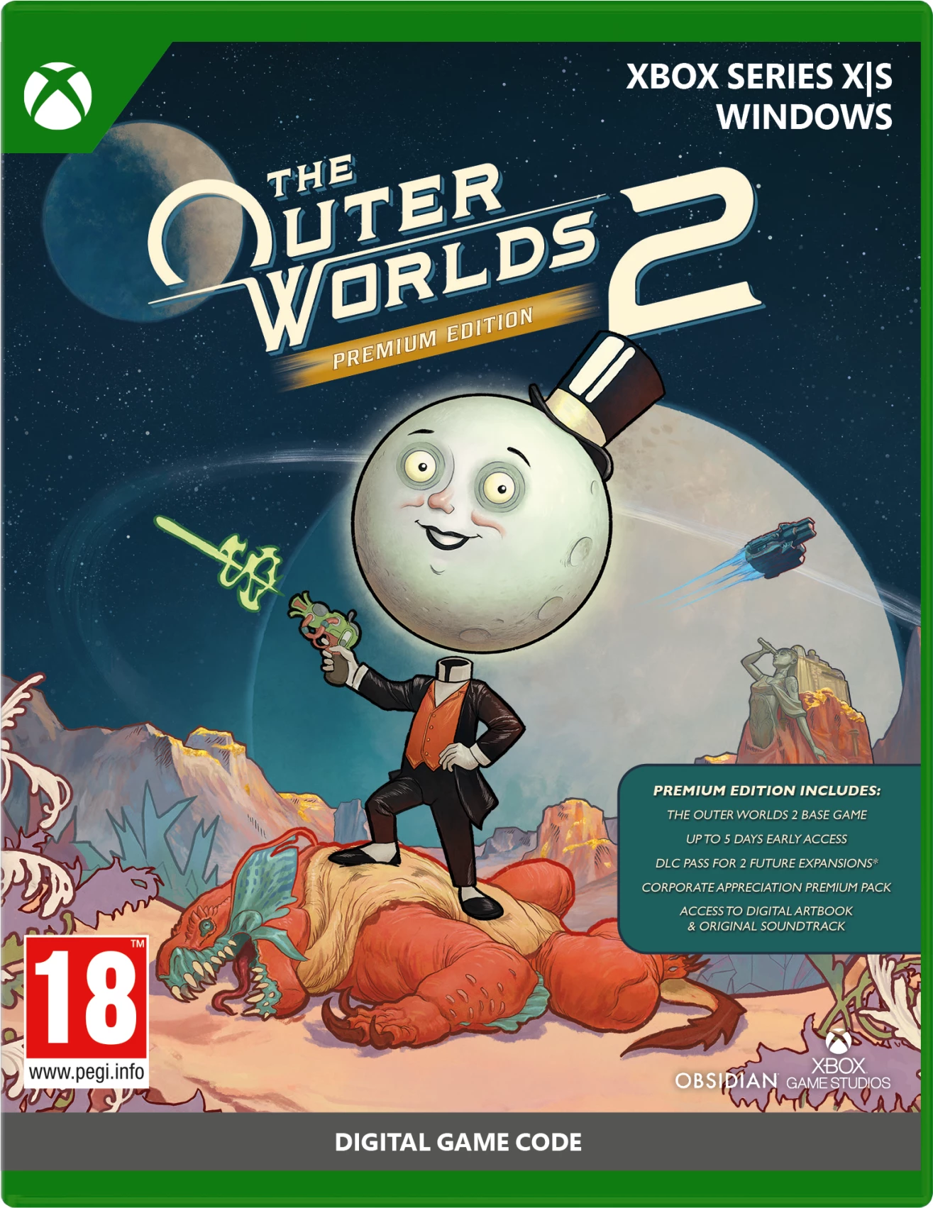 Lojë për Xbox Series X|S/Windows, Xbox Game Studios The Outer Worlds 2 Premium Edition, kod digjital (CIAB), PEGI 18