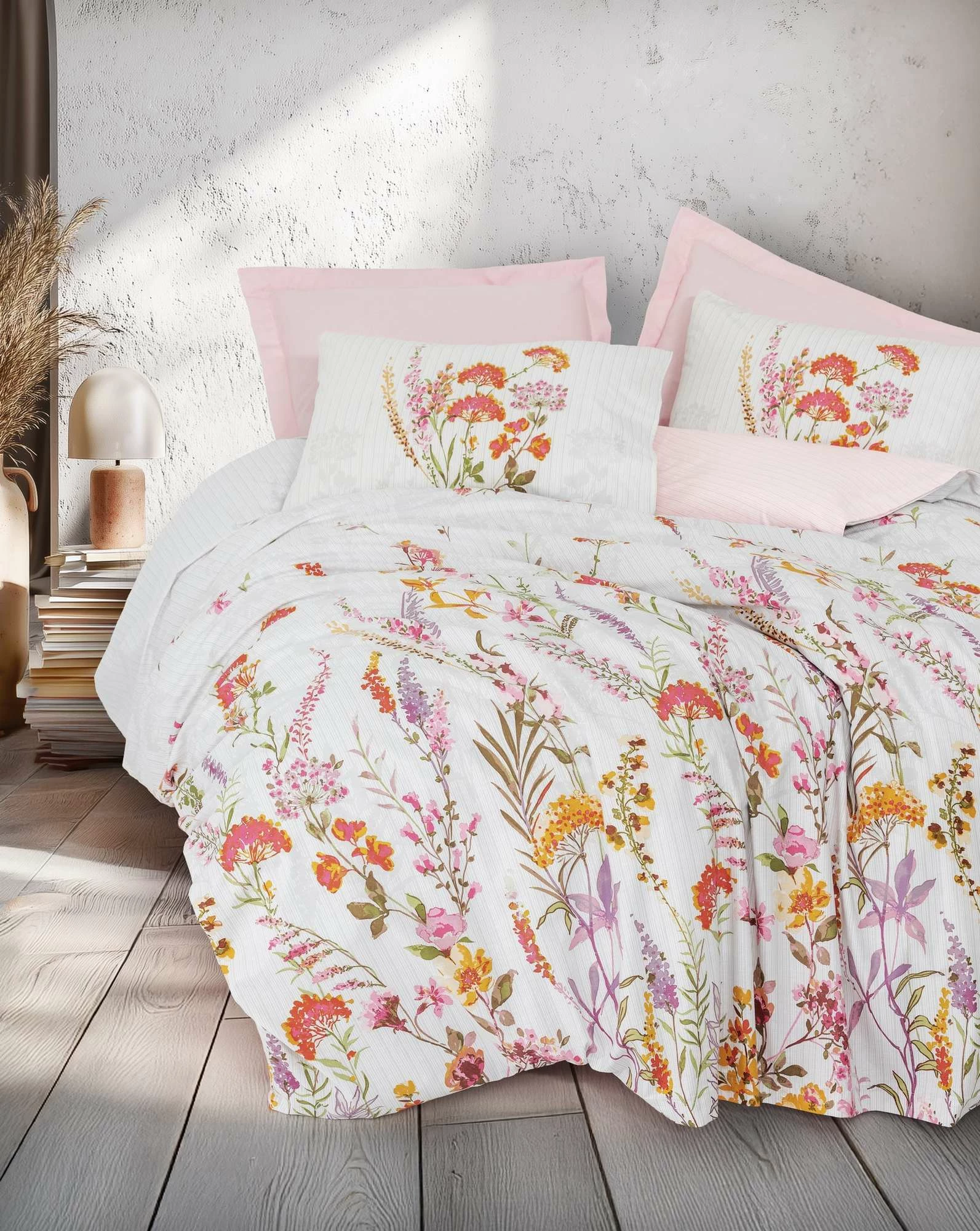 Set mbulesë për jorgan King, ngjyrë rozë, L'Essentiel Linge de Maison, Lilura