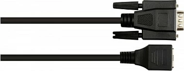 Kabllo adaptori GoodConnections 4945-MF, RJ-45 femër në RS232 mashkull, 0.1 m, e zezë