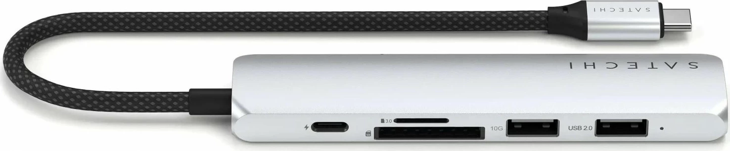 Hub USB-C Satechi 6w1 ST-P6S, 4K HDMI, i argjendtë
