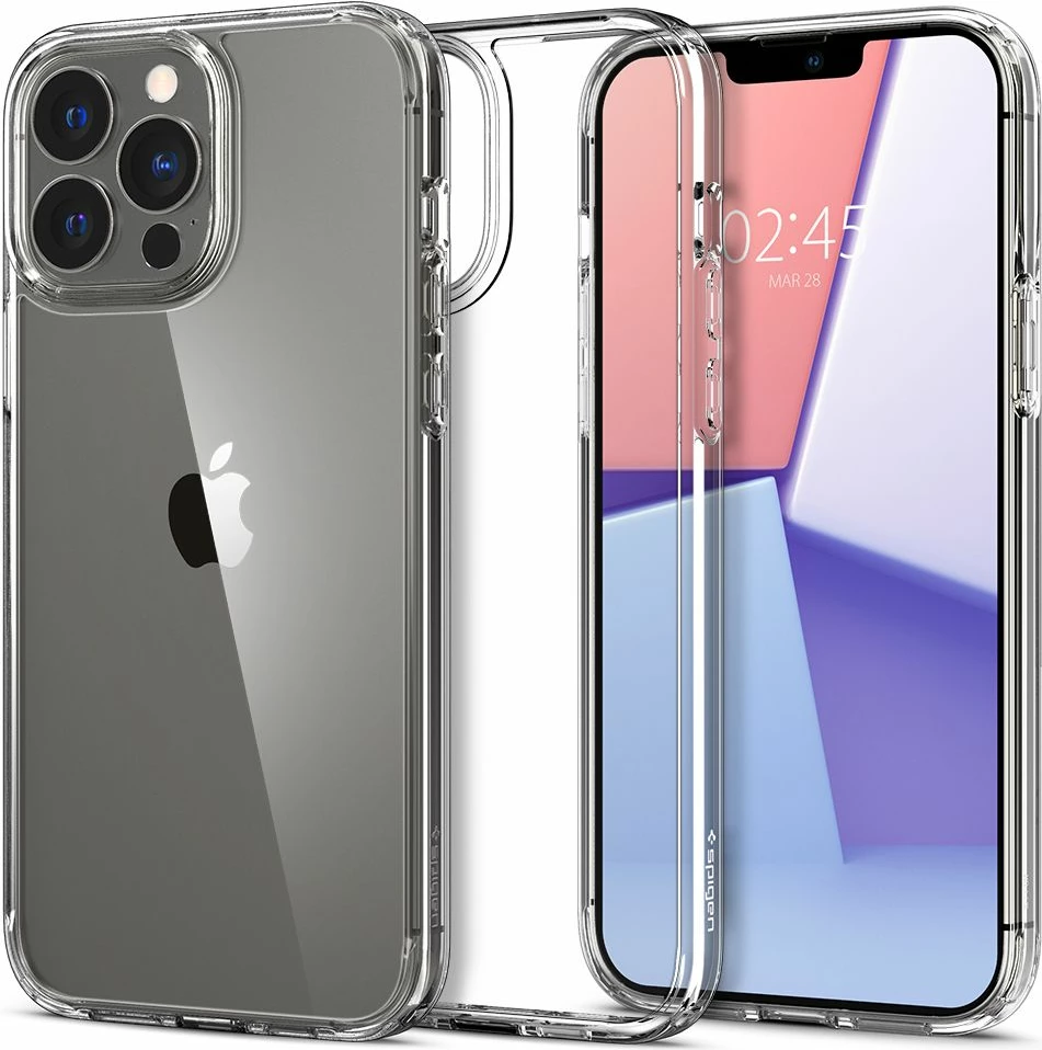 Mbështjellës Spigen Ultra Hybrid për iPhone 13 Pro, Transparent