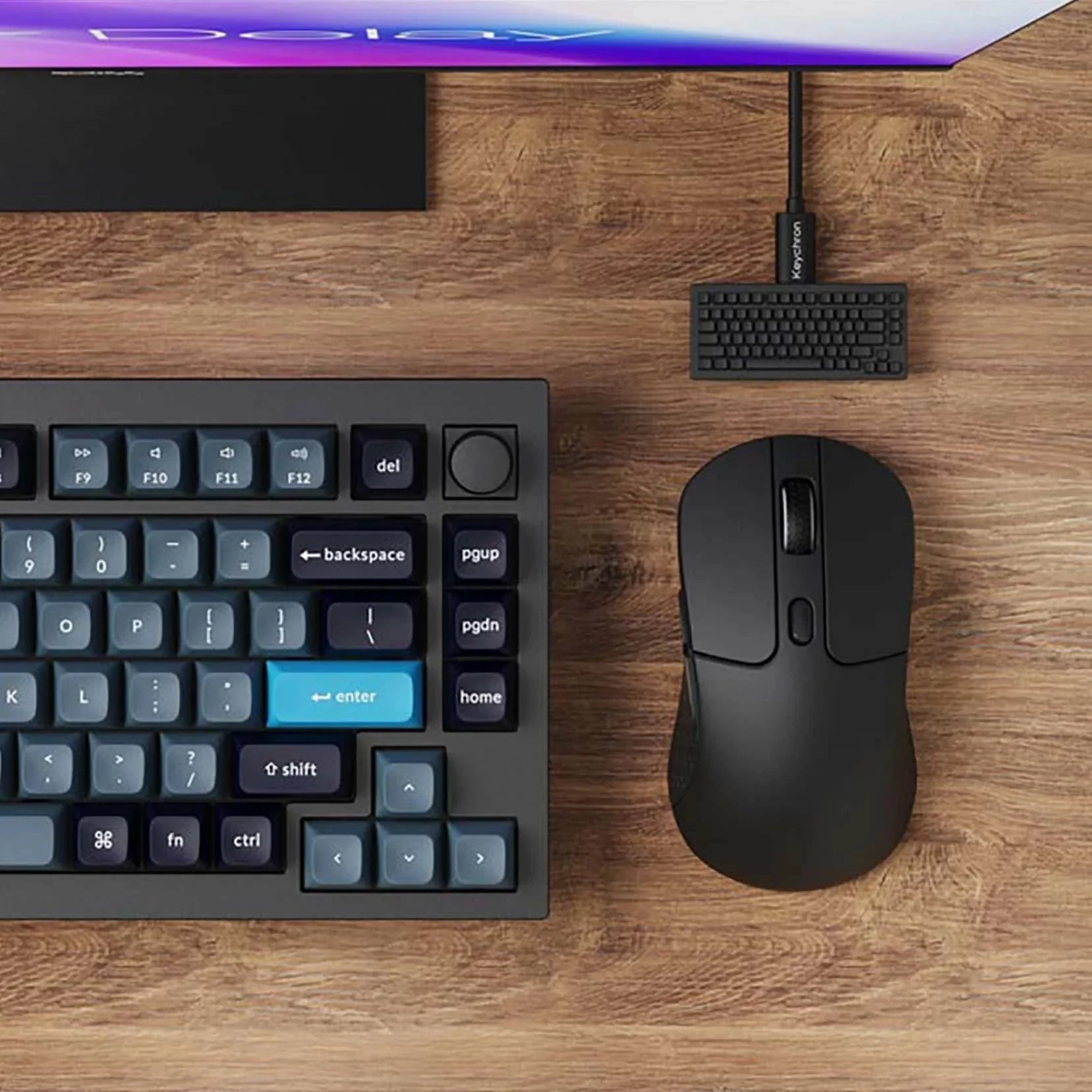 Maus Keychron M3 (M3-A23) 30.000 DPI, 8K polling, 2.4GHz/Bluetooth/USB-C, RGB, i zi
