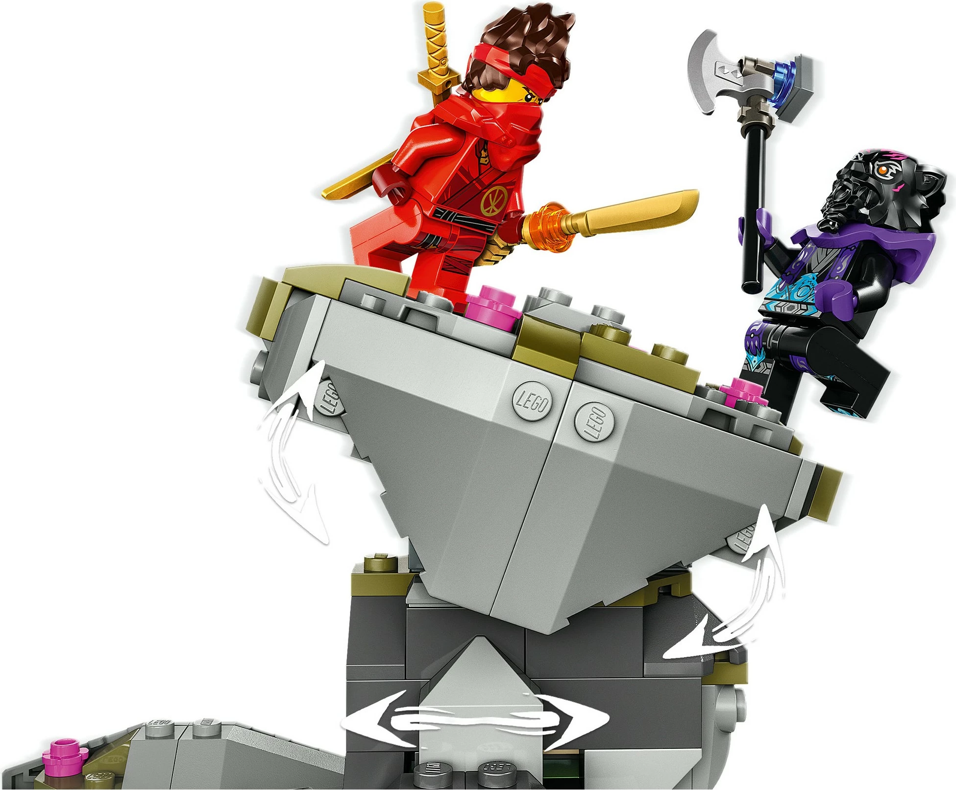 Set LEGO Ninjago 71819 Drachenstein-Tempel