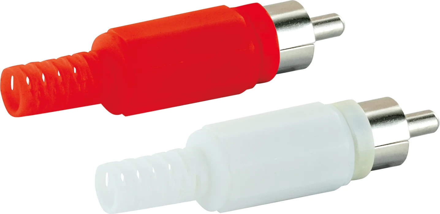 RCA plugs, 2x 