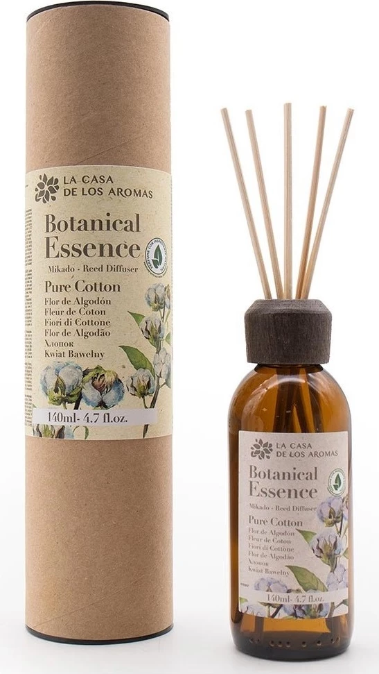 Shkopinj aromatik La Casa de los Aromas Botanical Essence Fresh Cotton 140ml