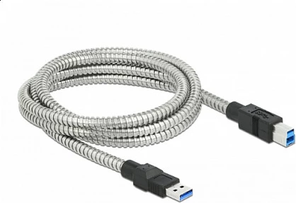 Kabllo USB DeLOCK Type-A në Type-B, USB 3.2 Gen 1, 2 m, 5 Gbit/s, argjend