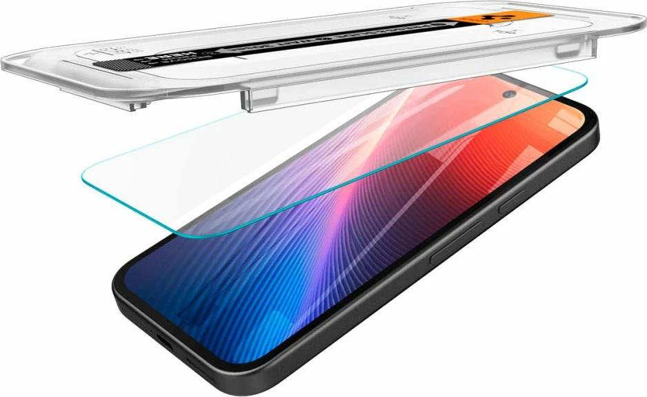 Mbrojtës ekrani Spigen Glas.TR EZ Fit për Google Pixel 9A, 2 copë, Transparent