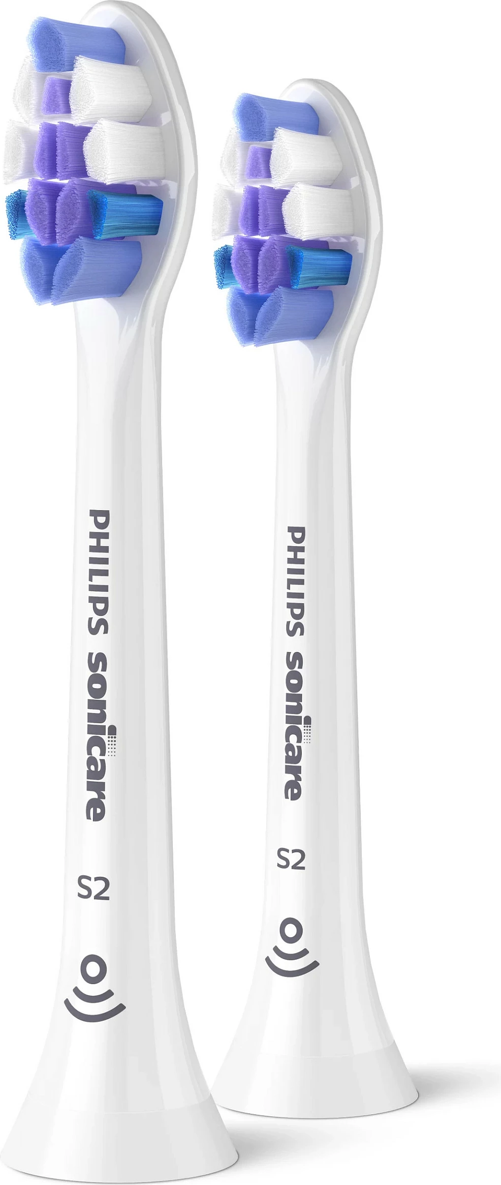 Koka zëvendësuese për brushë elektrike Philips Sonicare S2 Sensitive HX6052/87, 2 copë, e bardhë