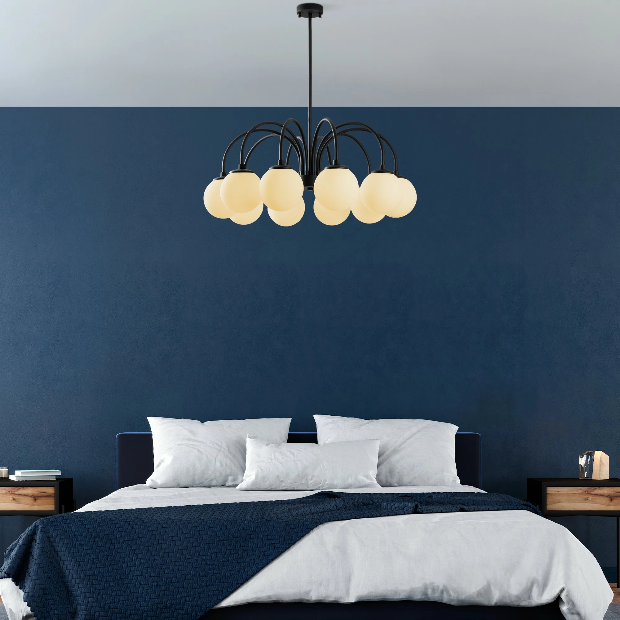 Llambadar modern Opviq, ngjyrë e zezë, Sferıs - 13940