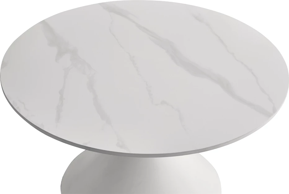 Set tavolinash kafeje ICE, 2 copë, ngjyrë e bardhë, 70x70x40cm