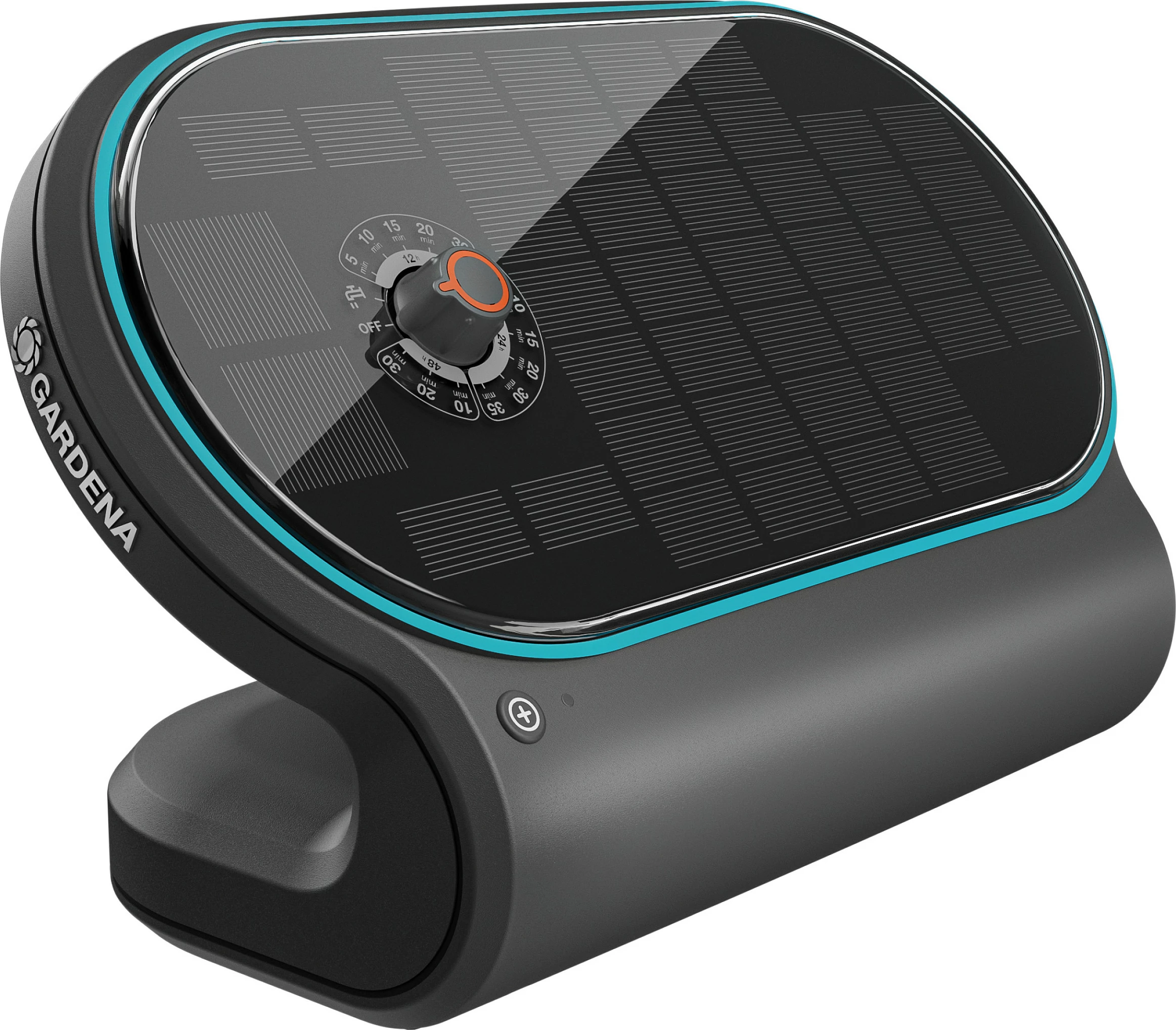 Set ujitje automatike GARDENA AquaBloom L, me bateri diellore, 20m, zi/gri