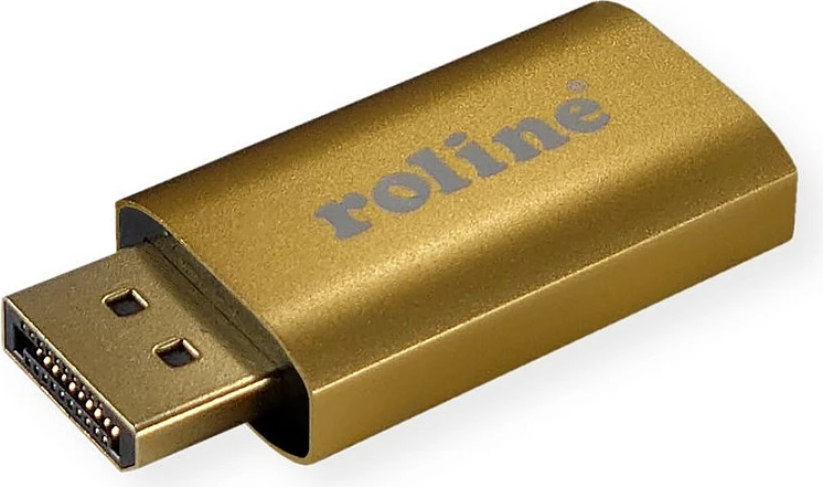 Adapter DisplayPort në HDMI ROLINE 12.03.3158, 4K 60Hz, Gold