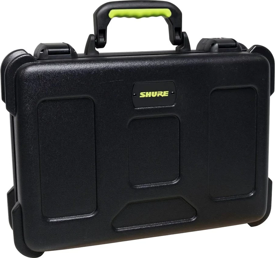 Kasë plastike SHURE SH-MICCASEW06 me dorezë, për transport mikrofonash, e zezë