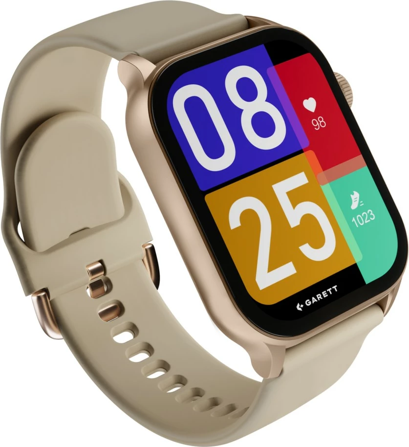 Smartwatch Garett Activity 3 AMOLED 1.96\", IP68, Bluetooth, 340 mAh, set 2 rripa, ari