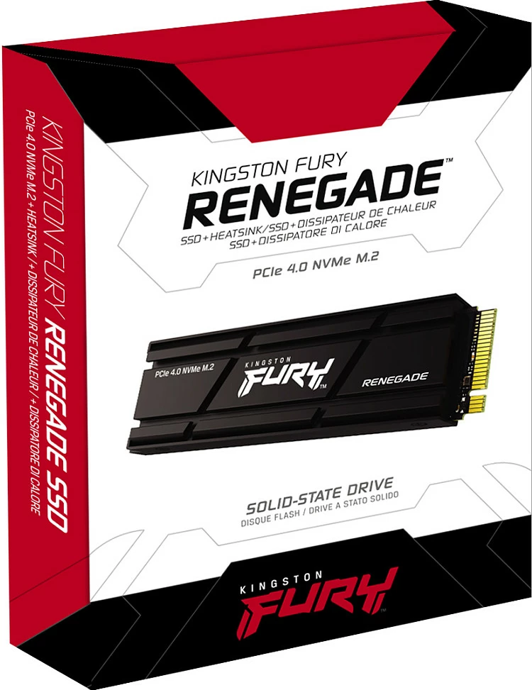 SSD M.2 Kingston FURY Renegade 1TB PCIe 4.0 NVMe me heatsink, zi