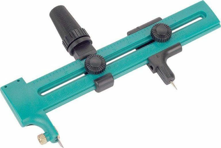 Prerës rrethor Wolfcraft WF4151000, plastikë, 2 tehe ndërrueshme, turkez/zi, blister