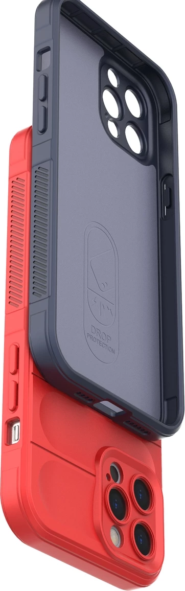 Mbështjellës Hurtel Magic Shield Case për iPhone 12 Pro Max, fleksibil, i blinduar, Kaltër e errët