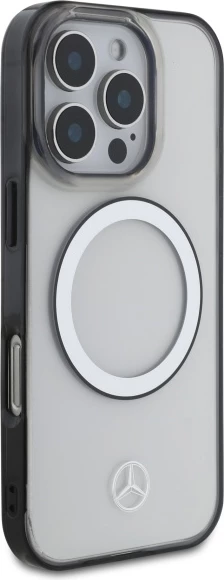 Mbështjellës Mercedes MagSafe për iPhone 16 Pro, Transparent