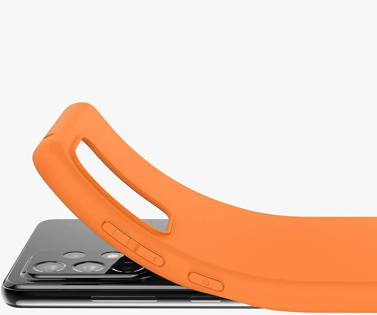 Mbështjellës silikoni Hurtel për Samsung Galaxy A22 4G, i zi