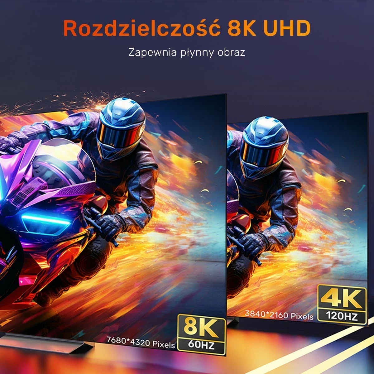 Kabllo zgjatëse HDMI Unitek, 2.1, 8K, 2m, argjendtë-zi