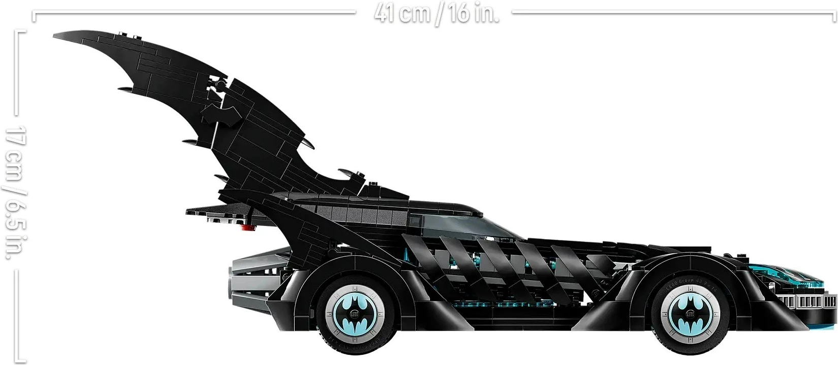 Set LEGO Batman Batmobile 76304 me minifigurë, i zi