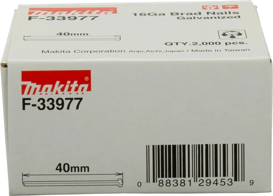 Gozhda Makita Stauchkopf 40mm, 2000 copë, metalike