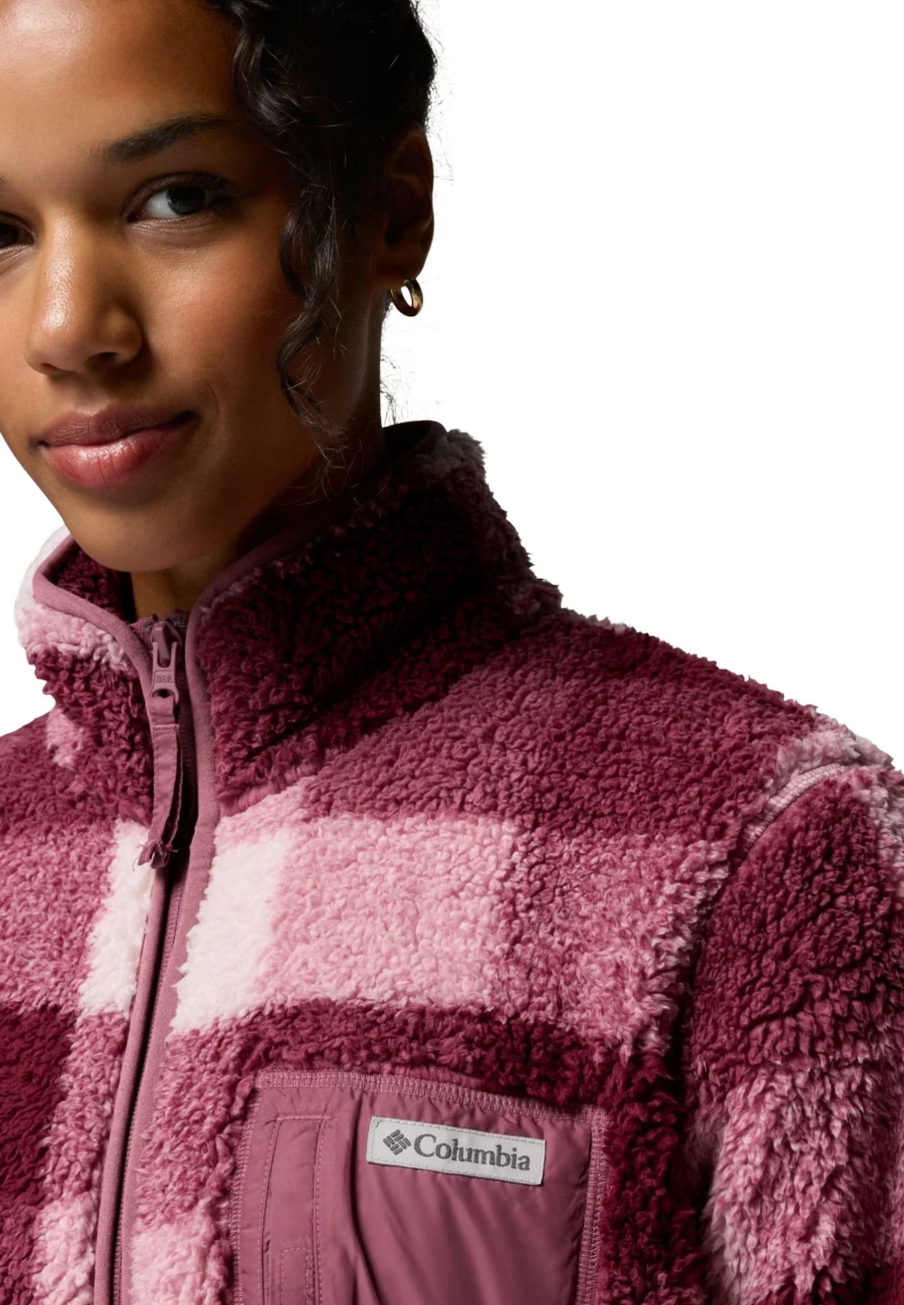 Duks për meshkuj Columbia West Bend Print Full Zip II 2085854, rozë antike [Madhësia: XS]