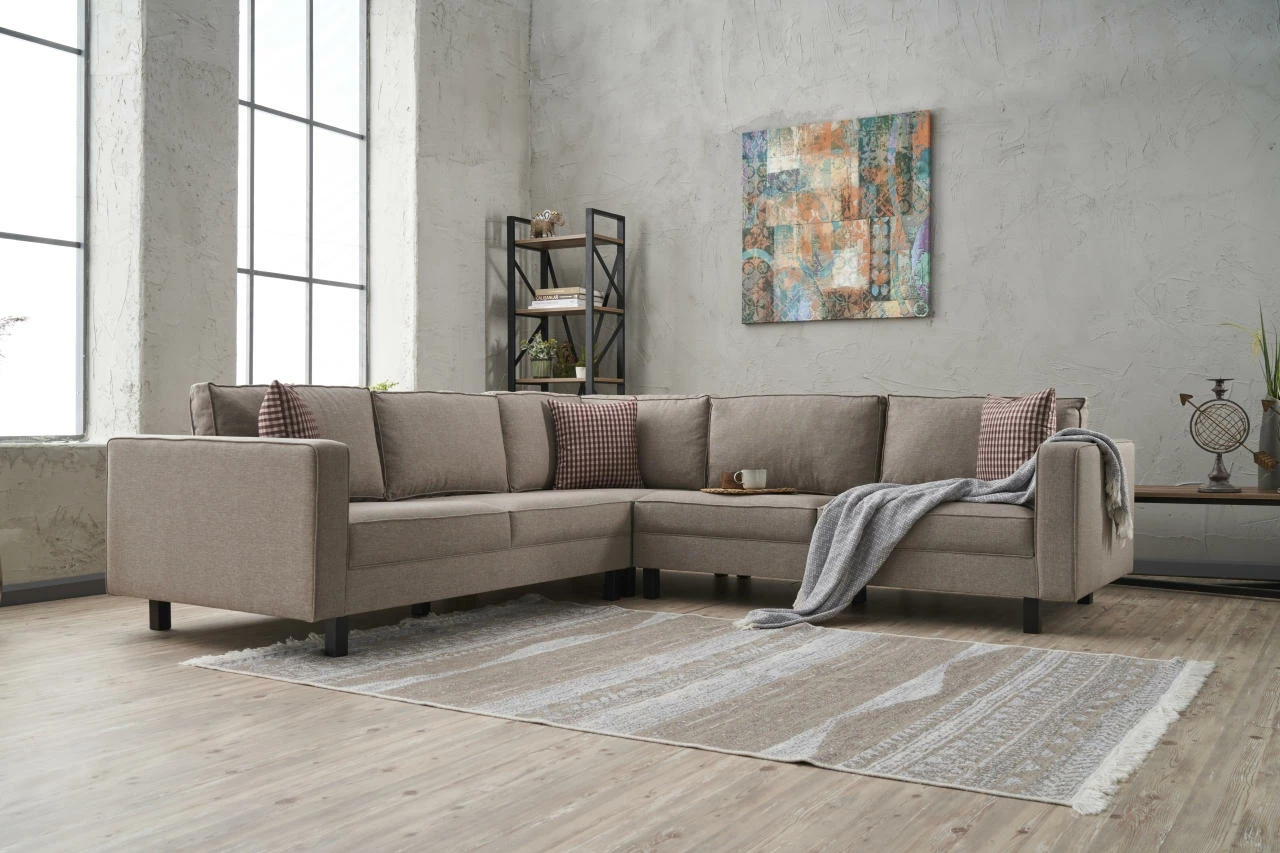 Këndare Atelier del Sofa, pëlhurë Kale, ngjyrë krem