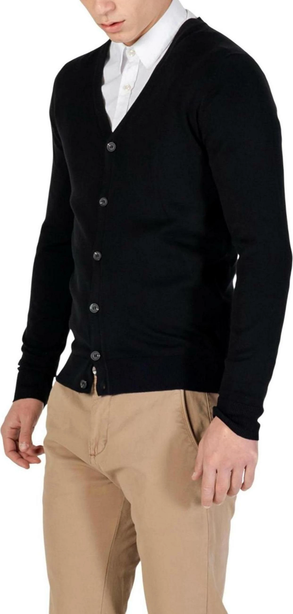 Kardigan për meshkuj YOS Cardigan V 3005900, i zi [Madhësia: M]