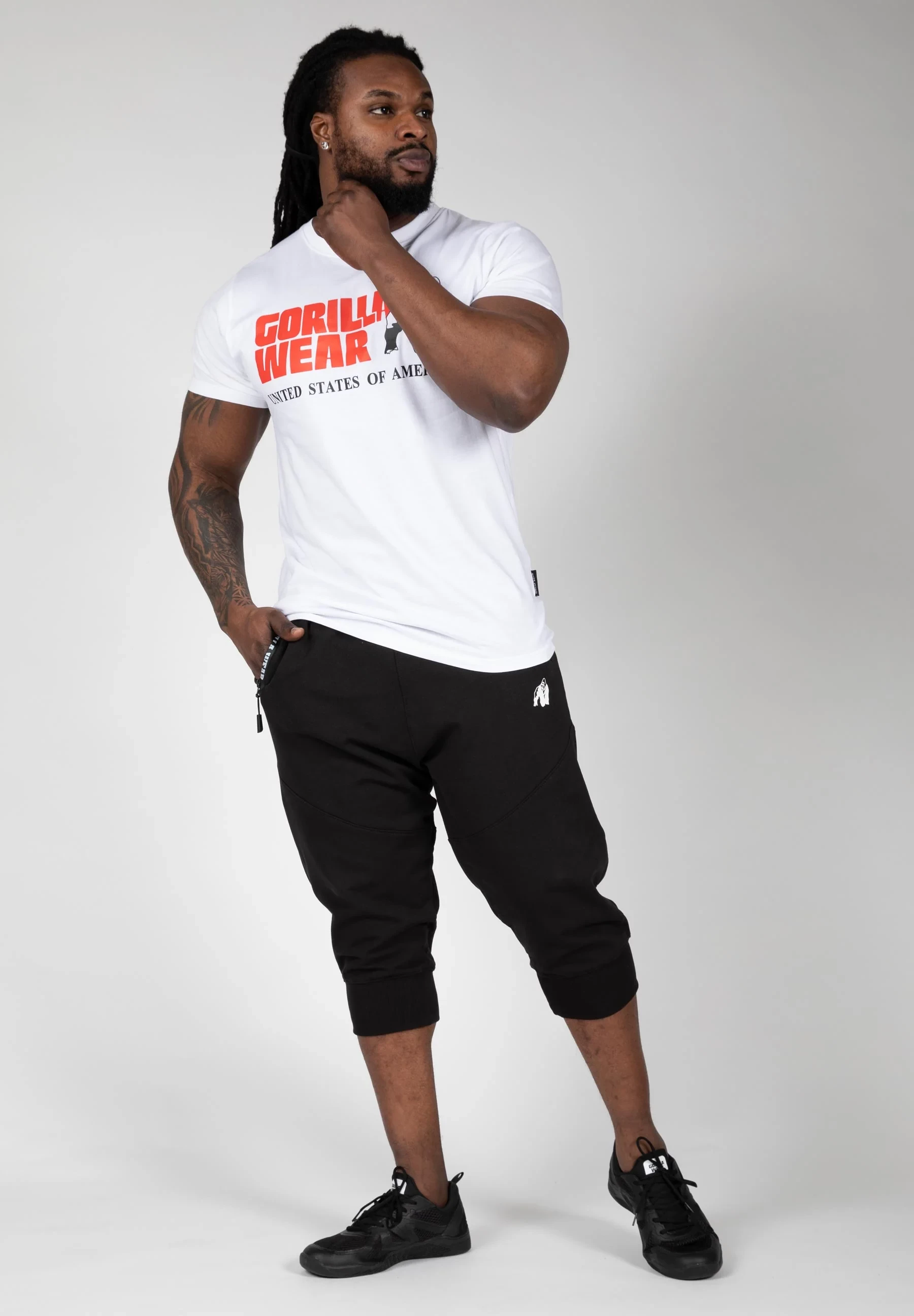 Knoxville 3/4 Sweatpants - Black [Madhësia: 2XL]