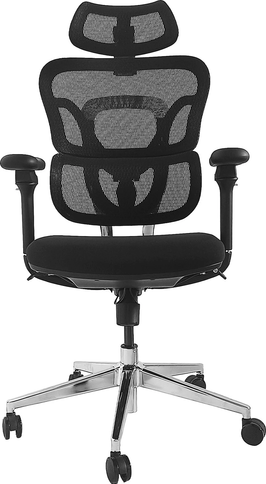 Karrige zyre ergonomike EQUIP SFS, mesh, mbështetëse koke, 3D armrests, 150 kg, e zezë
