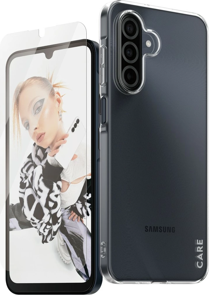 Mbështjellës PanzerGlass CARE për Samsung Galaxy A26 5G me mbrojtës ekrani, transparent
