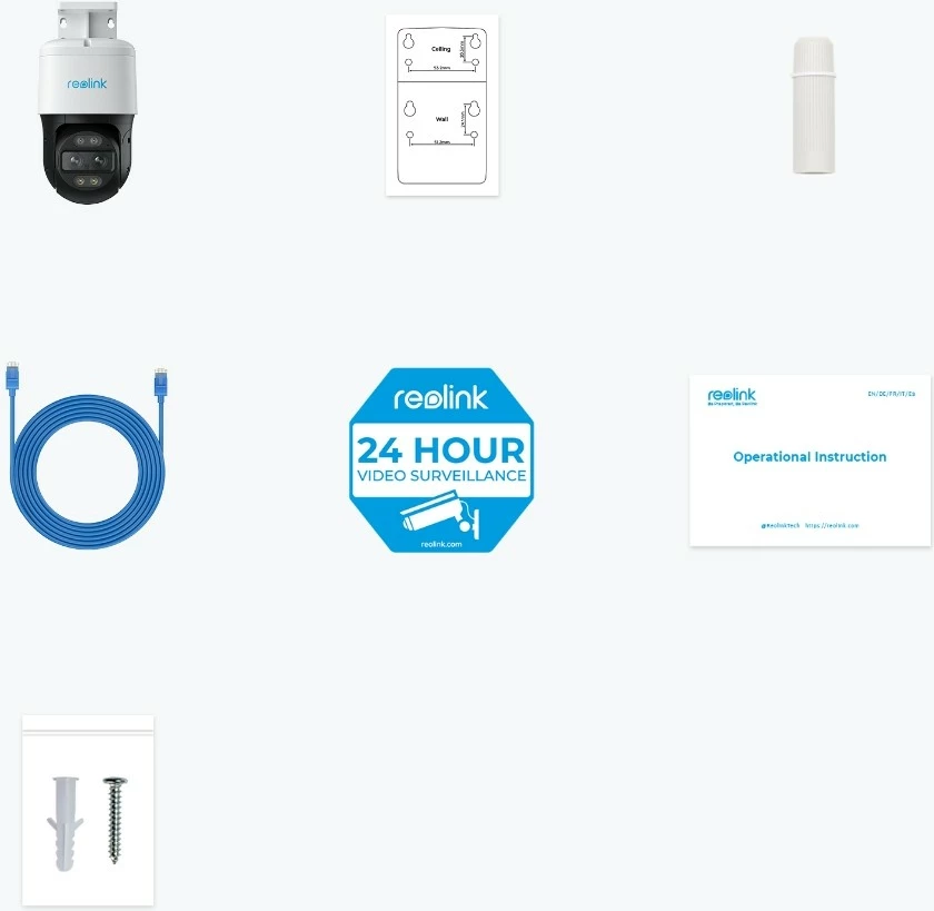 Kamerë sigurie Reolink TrackMix Series P760, 4K, Dual View, Auto-Zoom Tracking, PoE, Ngjyrë e bardhë