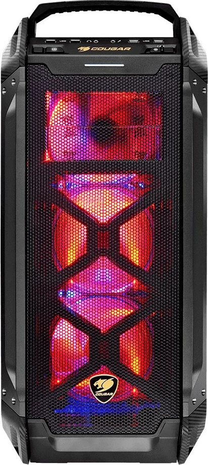 Kasë Cougar Panzer Max midi tower, e zezë
