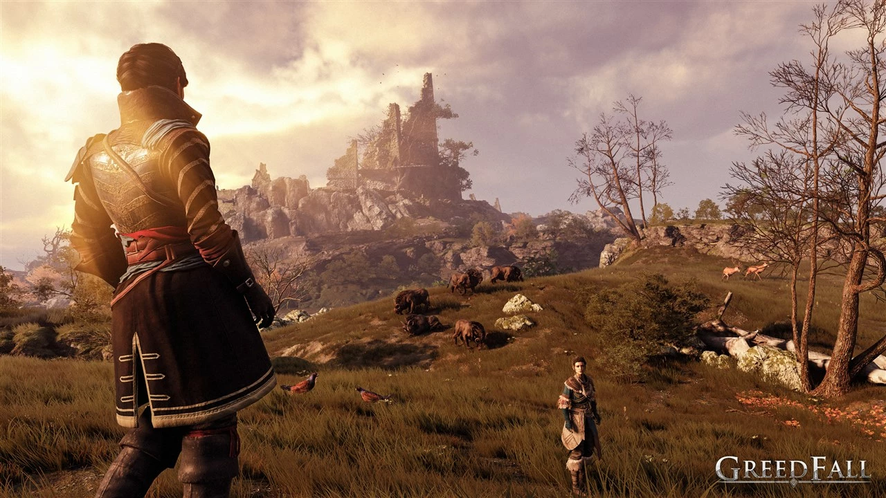 Lojë Xbox Focus Home Interactive GreedFall Gold Edition, Xbox One/Xbox Series X, PEGI 18, set me De Vespe Conspiracy expansion + 3 litografi + poster dy-anësh + stickers