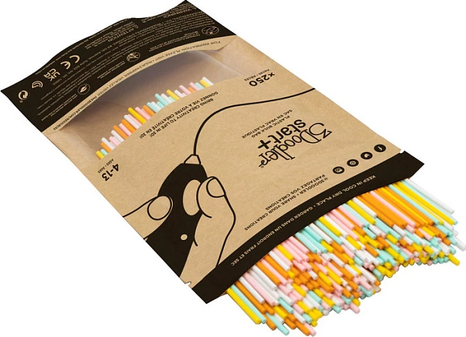 Refilla ECO plastike për laps 3D 3Doodler Start, 250 copë, 2.5 mm, Fire and Ice