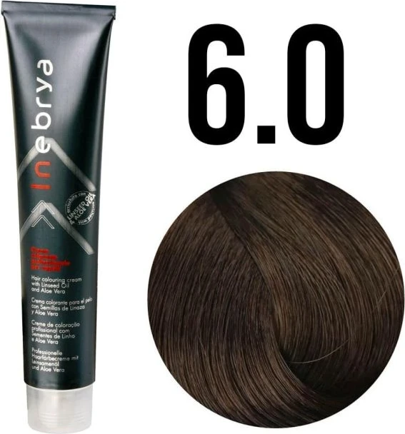 Ngjyrë për flokë Inebrya 6/0 Bionde e Errët, 100ml