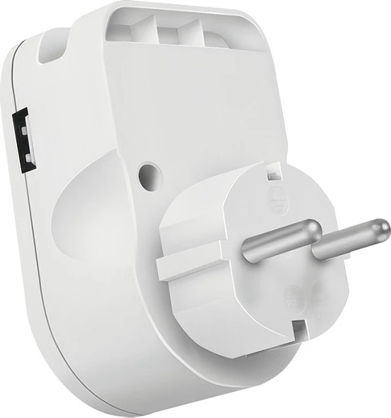 Karikues LogiLink USB-A/USB-C, 17W, 2 porta, prizë Schuko, i bardhë